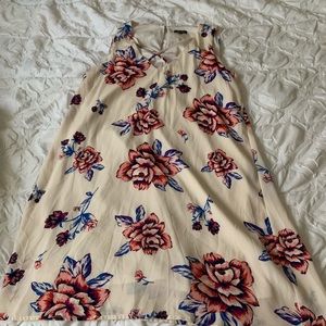 Cream Floral Dress